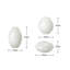 Cecile 3-Piece Hand-Blown Glass Vase Set (White)-1703682234
