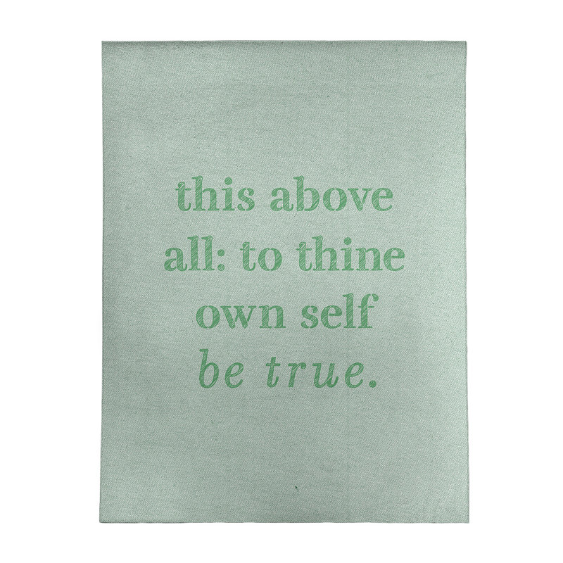 Tapis en poly-chenille à citation inspiration de shakespeare, Rectangle 5 pi x 7 pi