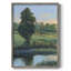 «Tree by the Riverbank II», reproduction encadrée - bois massif-961121620