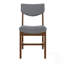 Chaise rustique de style campagnard - structure en bois massif, coussin en tissu, décoration confortable et élégante pour diverses pièces-83771861