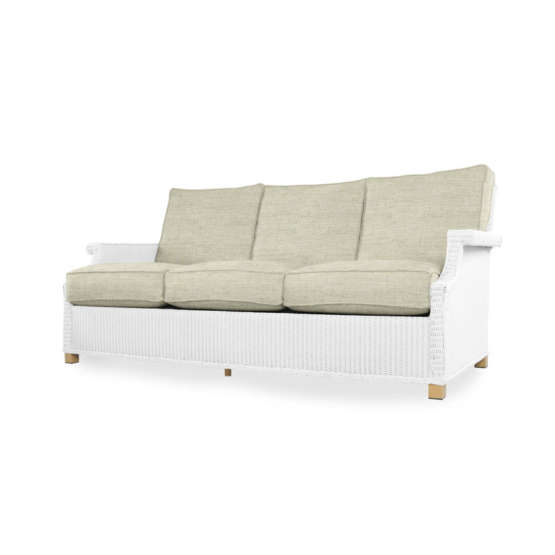 Hamptons Outdoor 3 - Seat Patio Sofa, Cottage Pepper, White