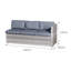 Acorn Rattan 6 Seat Corner Sofa Set-1448398558