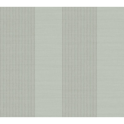 Archer Stripe Sage Faux Linen Wallpaper
