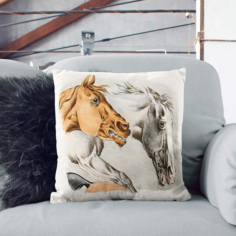 Square Throw Cushion, 40cm H x 40cm W x 15cm D