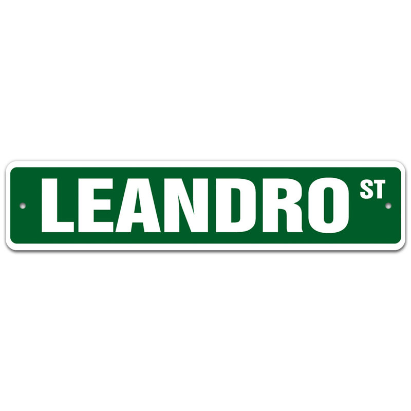 Plaque de rue Deance, H 8 po x l 36 po x P 0,1 po