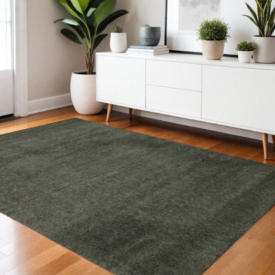 Tapis vert foncé 4 pi x 6 pi