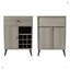 Armoire à vin d'appoint en gris
