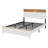 The Rustic Farmhouse Bed Frame With Storage Headboard Comes With A Built-In Charging Station-222310250