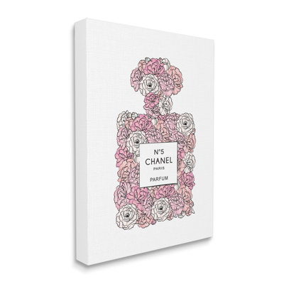 «Pink Rose Floral» par Martina Pavlova, impression de graphisme