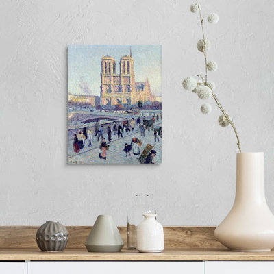 " Le Quai St. Michel And Notre Dame, 1901 " by Maximilien Luce Painting Print