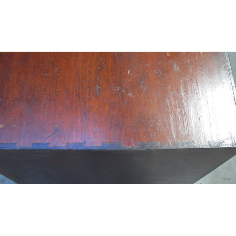 Ancient Chinese Elm Lacquered Cabinet