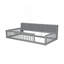 Lit simple TG au sol avec armoires de rangement et ports USB-165943683