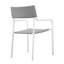Ensemble repas d'extérieur en aluminium avec 6 chaises empilables Raleigh-1230751844