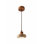 Lustre en bois réglable élégant, finition beige et chêne, capuchon de 5,9 po x 2,0 po | Hauteur totale: 5,5 pi | Élégant chapeau en travertin | Parfait pour l'éclairage du salon et de la salle à manger | 220 à 240 V, indice de protection IP20