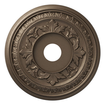 EnduraForm PVC Baltimore Thermoformed Ceiling Medallion, 19"OD x 3 1/2"ID x 1"P (Fits Canopies up to 7 3/4"), Textured Metallic Galaxy