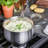 Babish 3.5 Quart Non-Stick Stainless Steel Saucepan