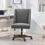 Chaise de bureau pivotante en chenille Mellins-2027826996