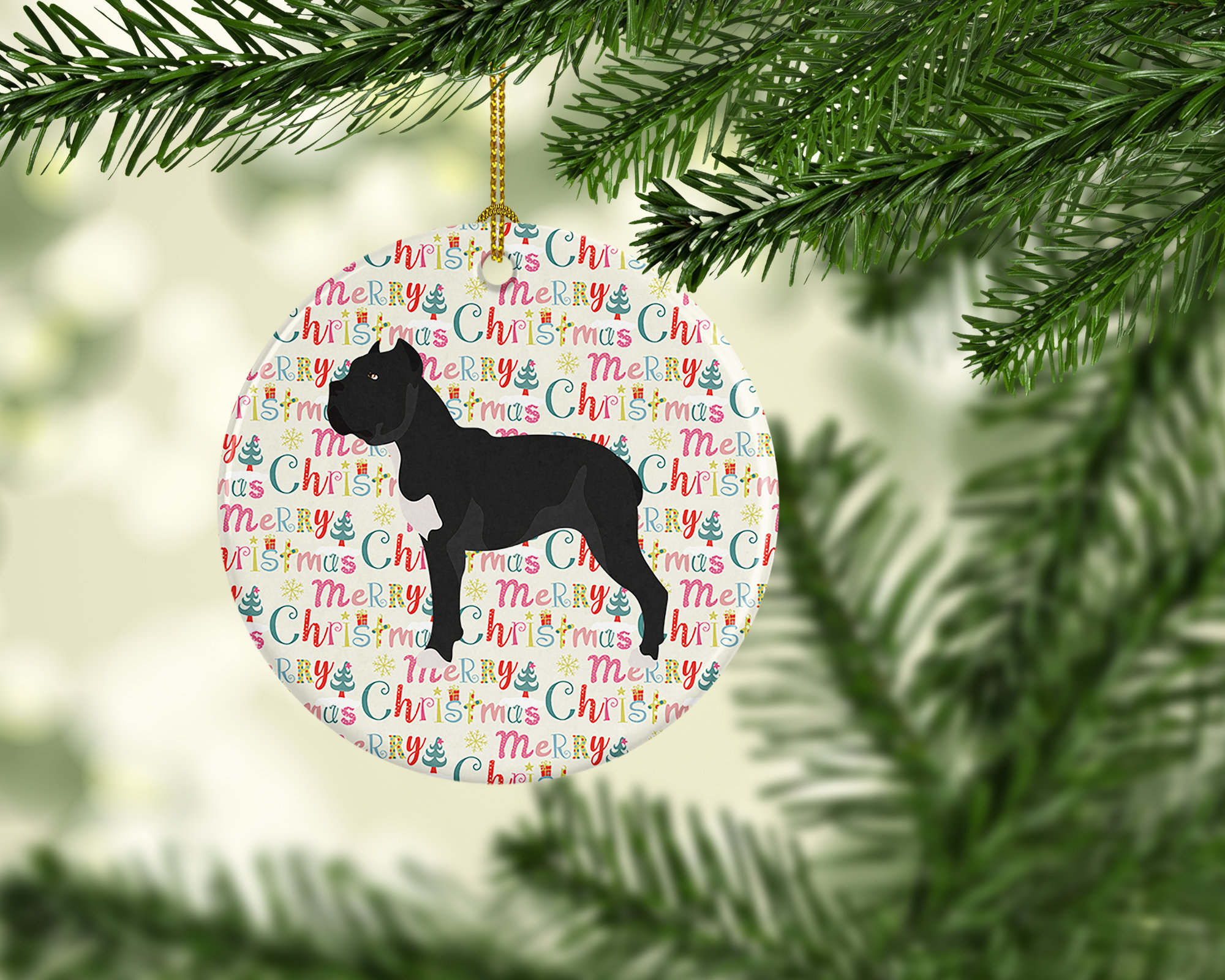 Cane Corso Ornament, Case Corso Gifts, Custom Dog Christmas