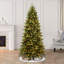 Lighted Artificial Spruce Christmas Tree-1199548176