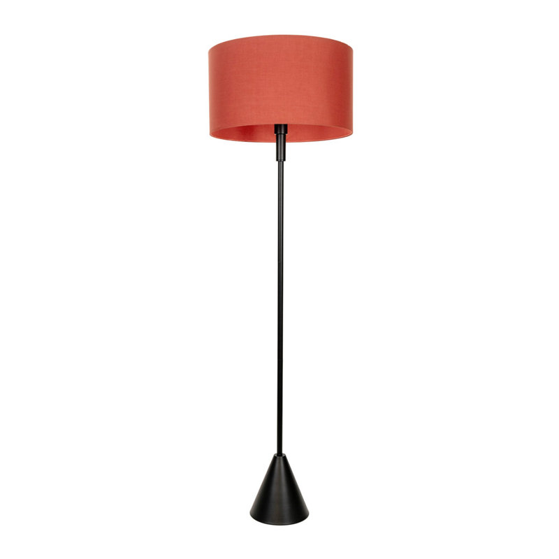131.5cm Matte Traditional Floor Lamp, Orange