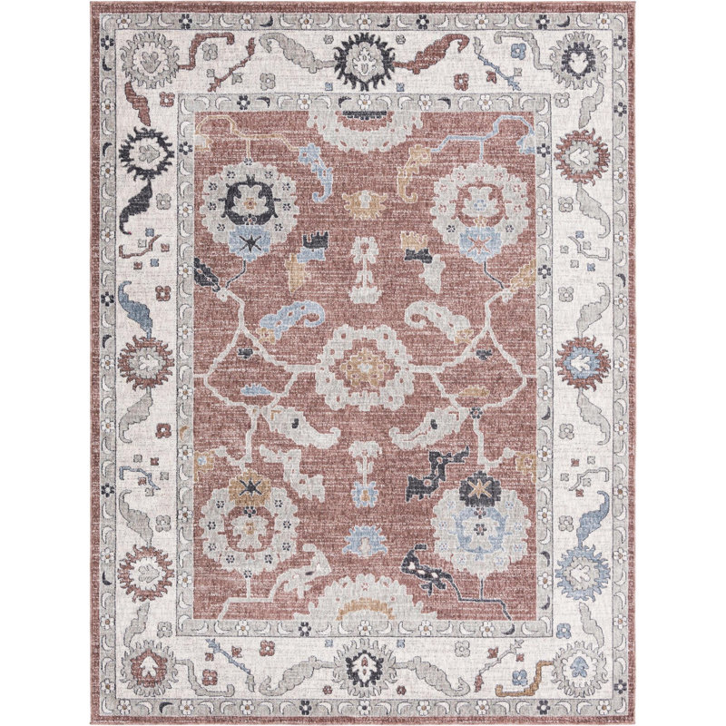 Policarpio Oriental Indoor Rug, Rectangle 7'10" x 10'
