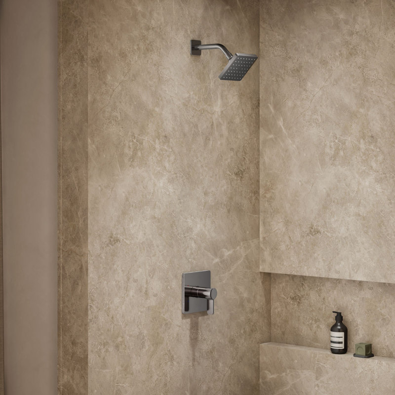 Purist Shower Trim, Lever Handle, Vibrant Brushed Moderne Brass