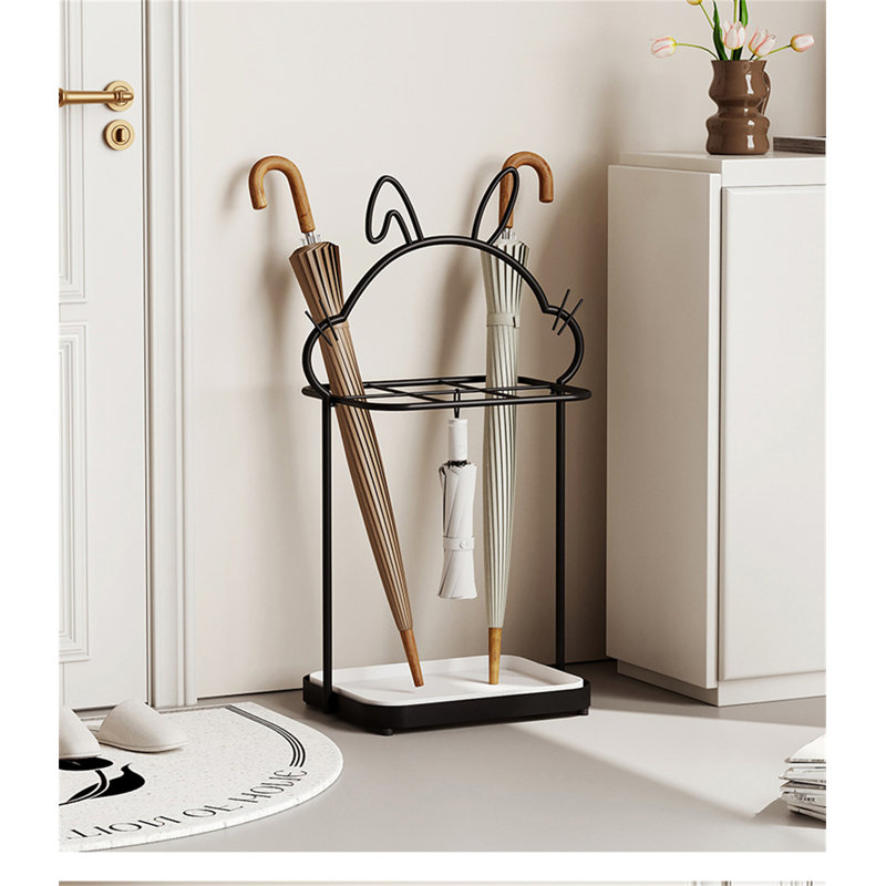 Metal Freestanding Umbrella Stand, Black