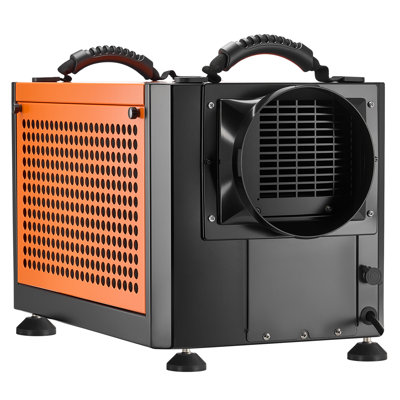 Déshumidificateur commercial 70 pintes avec pompe, déshumidificateurs portatifs pour vide-poches pour salle de rangement industrielle, dégivrage / drainage automatique, acier galvanisé robuste, avec 2 tuyaux de drainage