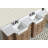 Kelly 84" Freestanding Bathroom Vanity, Weathered Fir