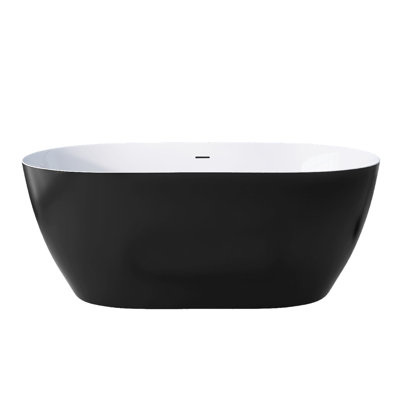 67'' X 29.5'' Freestanding Soaking Acrylic Bathtub