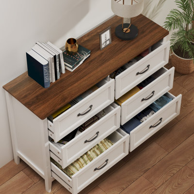 Commode double à 6 tiroirs Ahomly