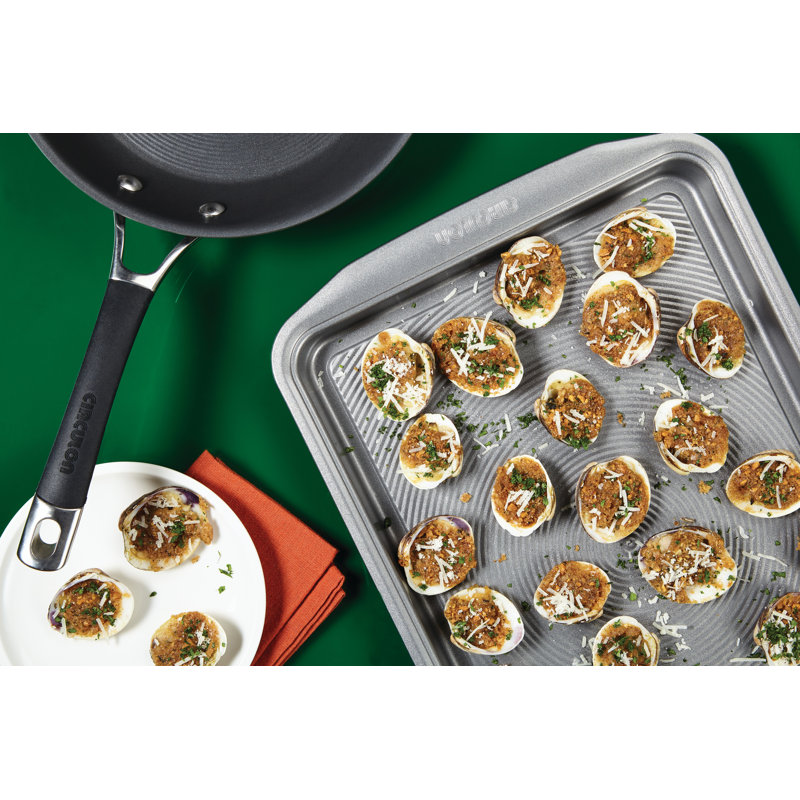 Circulon Bakeware Nonstick Cookie Pan / Cookie Sheet, 17" H x 11" W, Silver