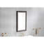 Miroir de maquillage de salle de bain avec bouton tactile intelligent - Multifonctionnel, couleur réglable, désembuage, aluminium brun, 39,62 po Profondeur, largeur 23,43 po, hauteur 1,49 po, interrupteur 21,12 lb, 40 24 1,5 21,1 po
