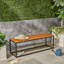 BANC EN BOIS ET MÉTAL JECO INDUSTRIAL
