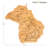Destination Michigan with Upper Peninsula Bamboo Cutting & Serving Board