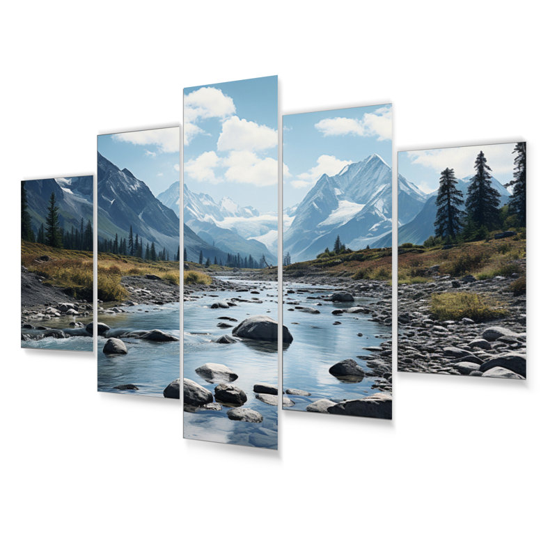 Canada Rocky Mountain Majesty II Cities & Countries Wall Decor on Metal