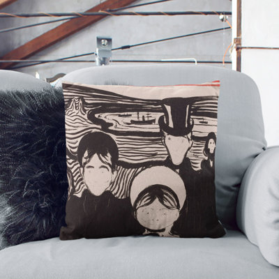 Angst Square Throw Cushion