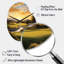Golf Golden Hour Golf - Horloge murale en forme de golf unique en métal, impression d'horloge murale jaune-105482464