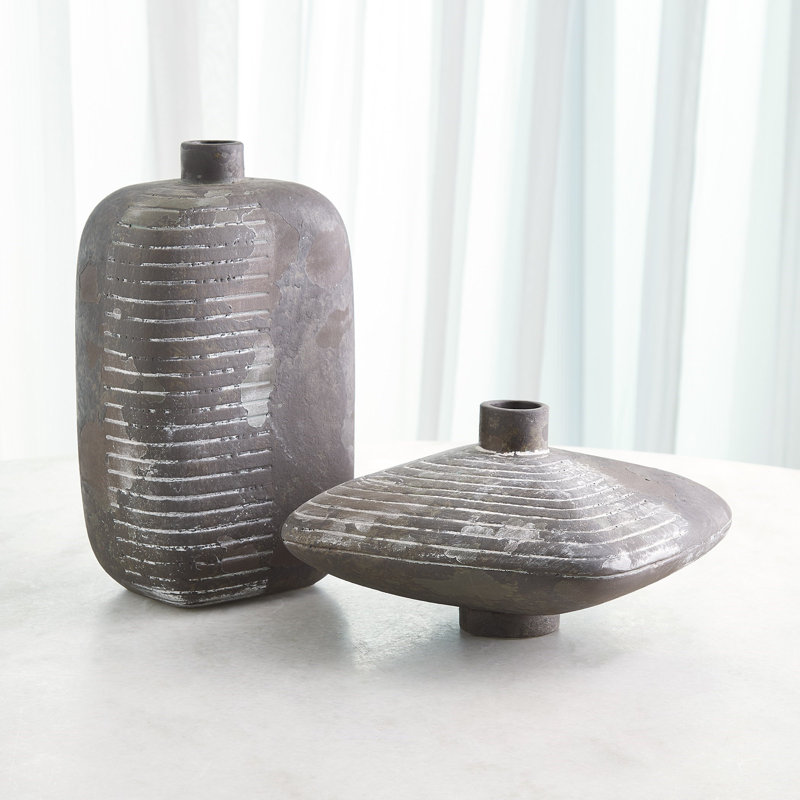 Lantern Vase-Soot-Tall