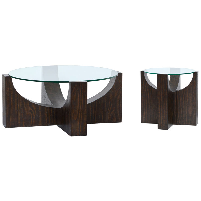 Table basse avec table d'appoint Janda, 2 pièces: table basse, table de bout