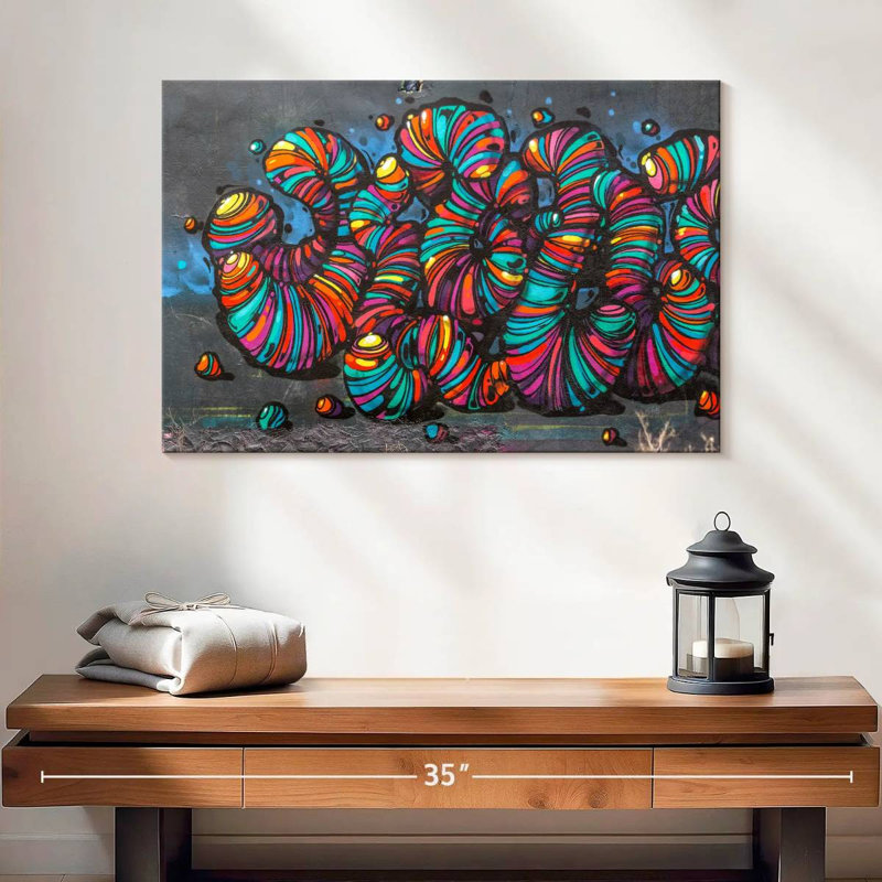 Brampt Street Worms, 16" H x 24" W