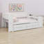 Lit de jour avec tablettes de rangement, tiroirs, lit gigogne, station de charge, lumière DEL, bureau et armoire-890850707