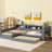 L-Shaped Daybed With Trundle, Drawer, And Usb-163008114