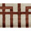 Hand Knotted Geometric Area Rug in Garnet