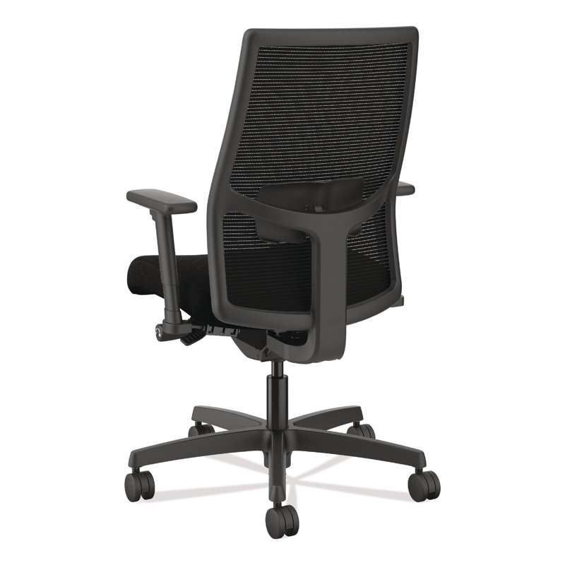 Adjustable Ignition 2.0 Mid-Back Black Mesh Task Chair with Swivel
