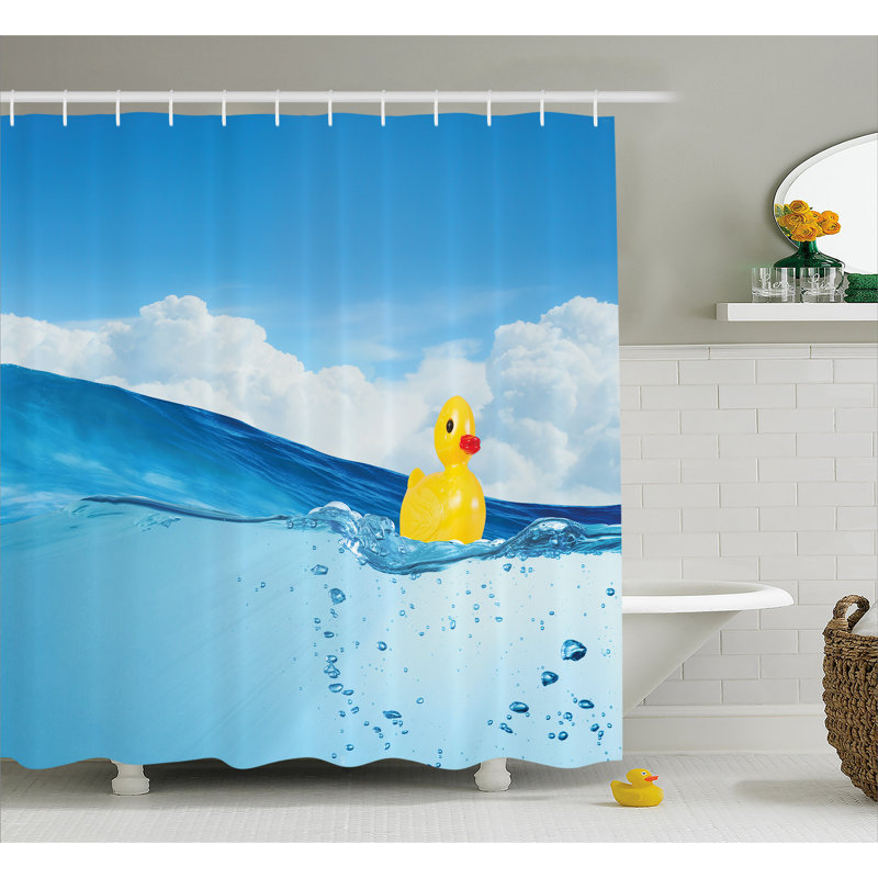 Rideau de douche en caoutchouc avec rideau de douche et crochets de douche, H 84 po x l 69 po