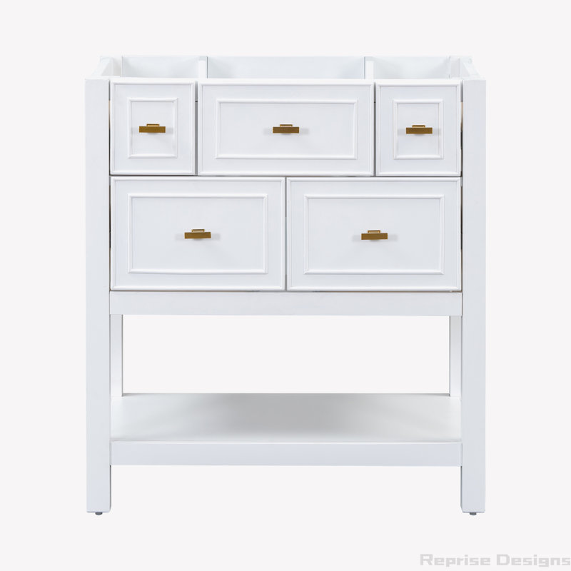29.56'' Single Bathroom Vanity Base Only, White
