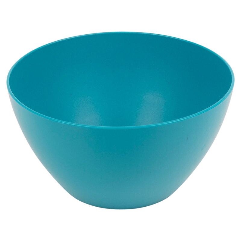 Blue  6Pc Unbreakable Reusable Coloured Plastic Deep Soup Cereal Bowls Party Tableware, Teal
