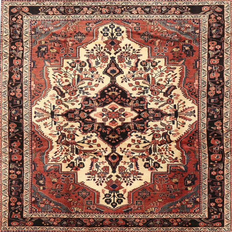 Oriental Indoor Rug, Square 4'