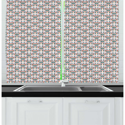 Pointed Kitchen Curtain
